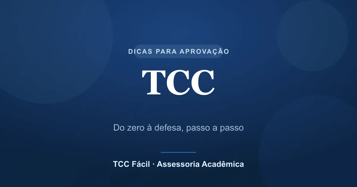 Capa: TCC do zero à defesa: o passo a passo que destrava
